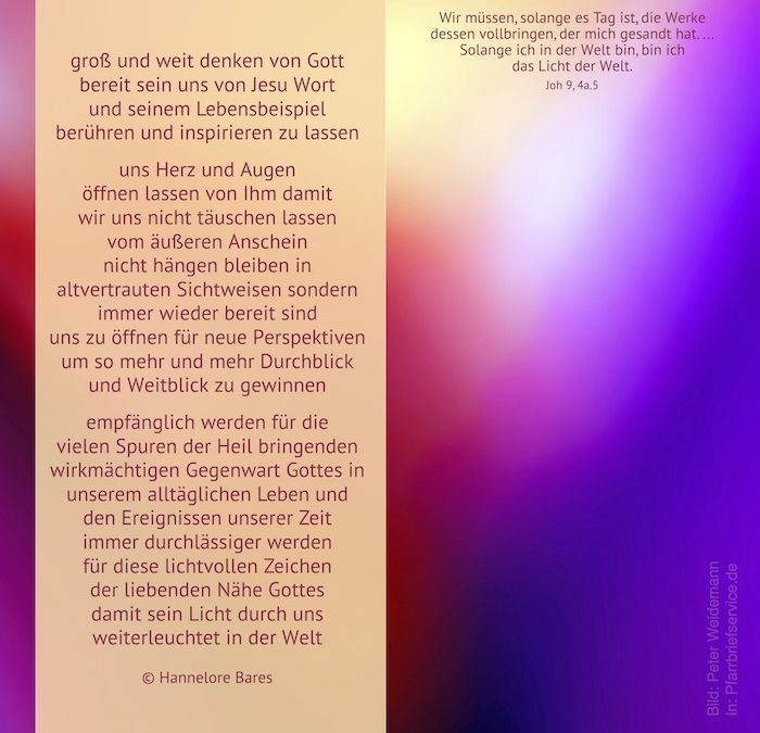 Uns für neue Sichtweisen öffnen