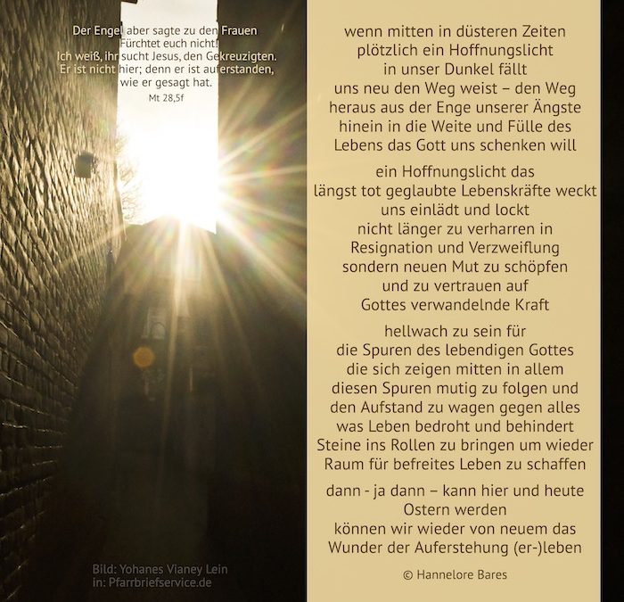 Das Wunder der Auferstehung (er-)leben