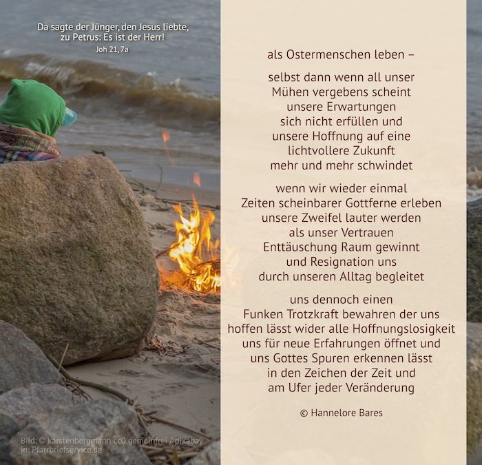 Als Ostermenschen leben