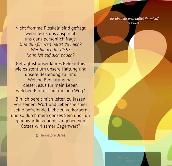Persönlich angefragt