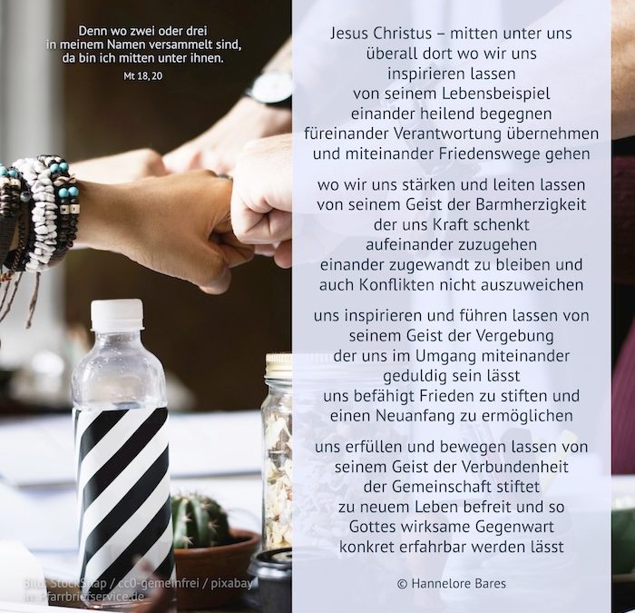 Wo zwei oder drei versammelt sind …