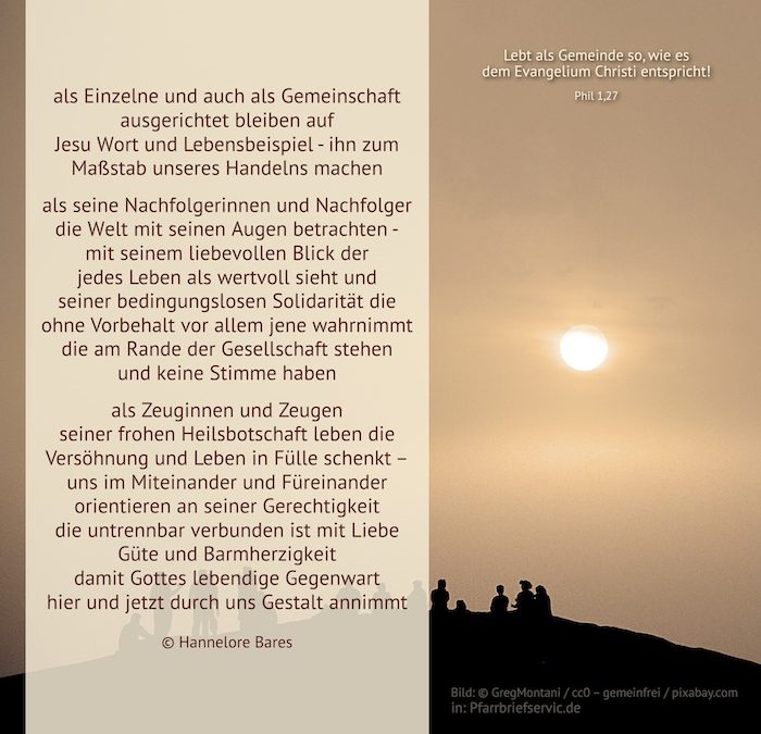 Das Evangelium leben