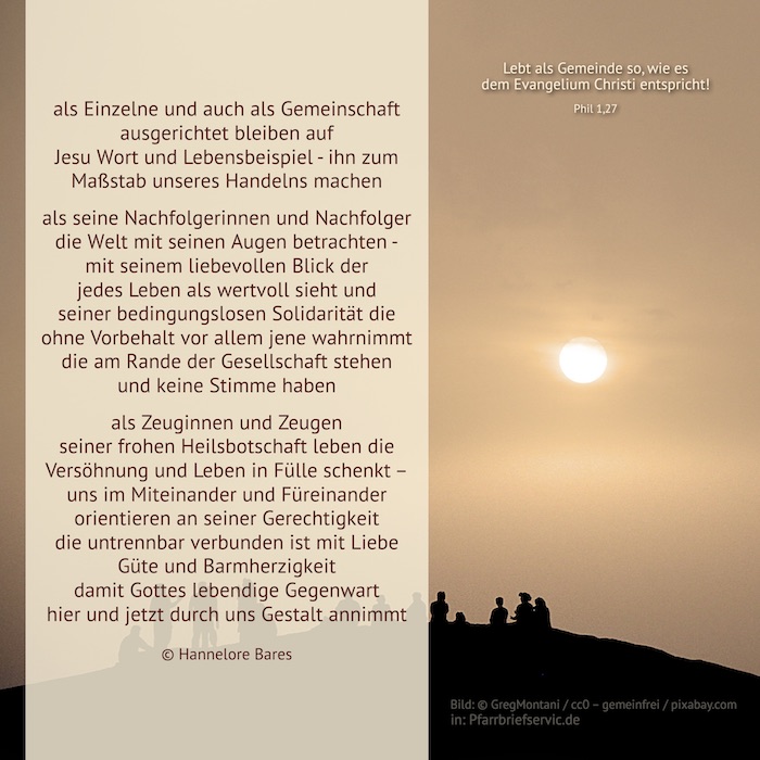 Das Evangelium leben