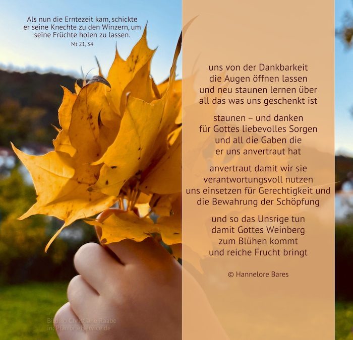 Zum Erntedankfest